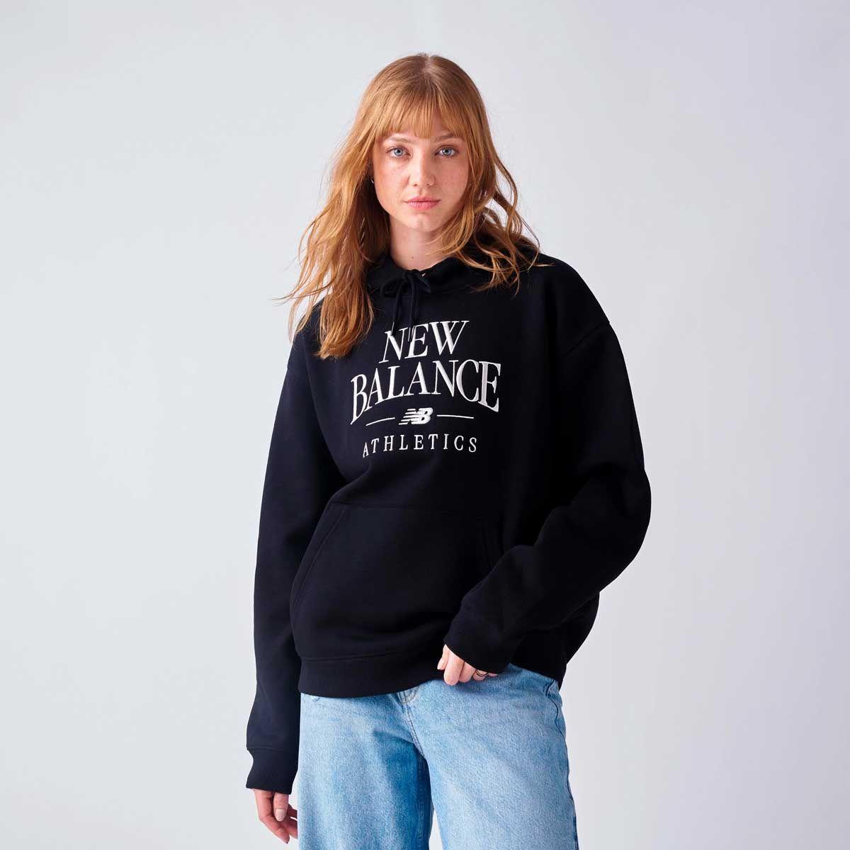 Polerón Lifestyle Mujer New Balance Linear Heritage Negro-0