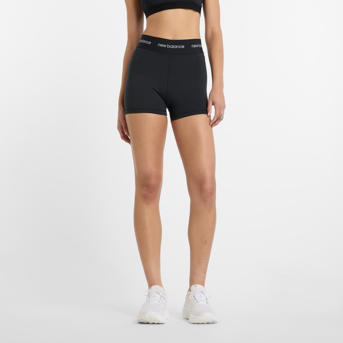 Calzas Cortas Running Mujer New Balance Sleek High Negra-1