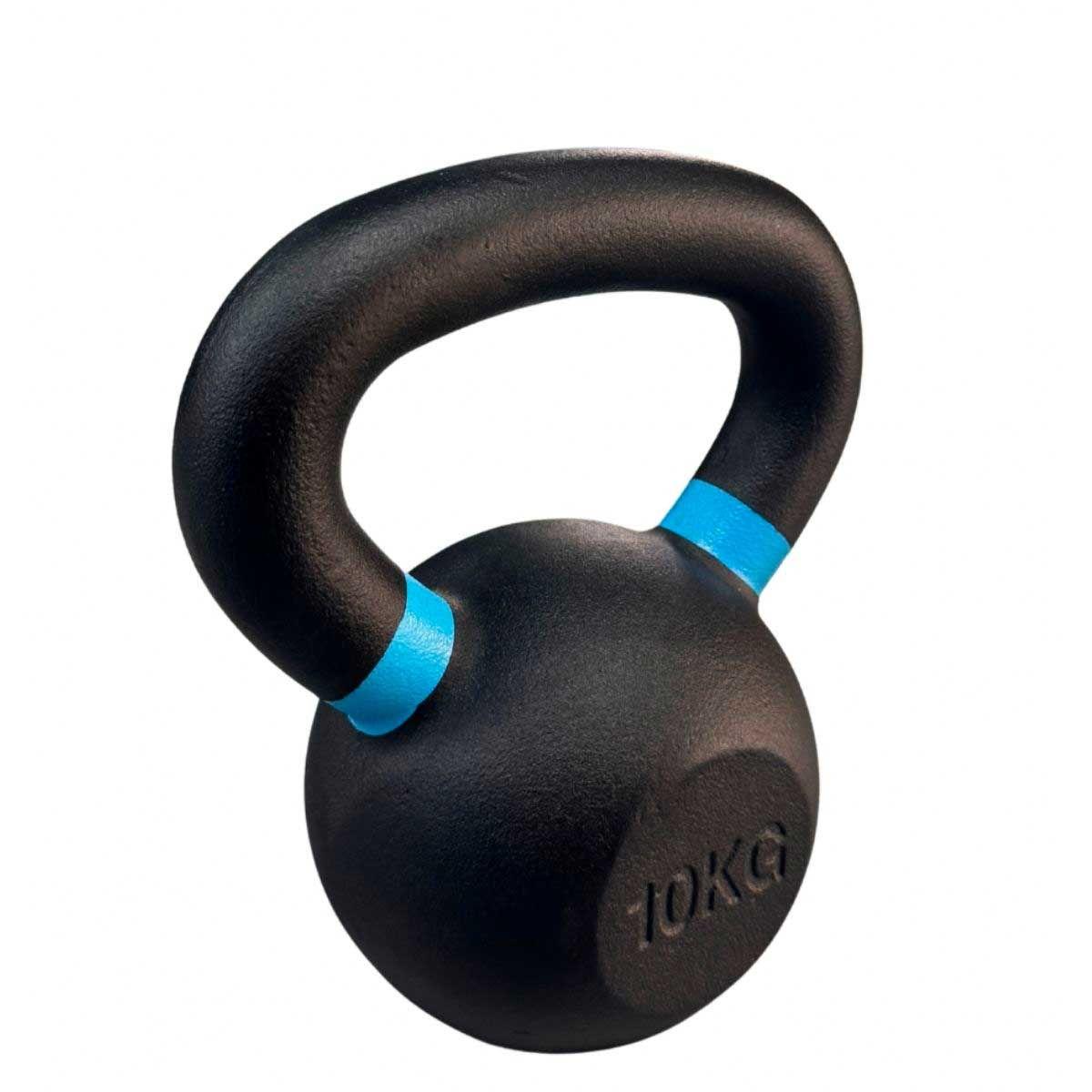 Kettlebell Blu Fit Pesa rusa hierro fundido 10kg Celeste-2