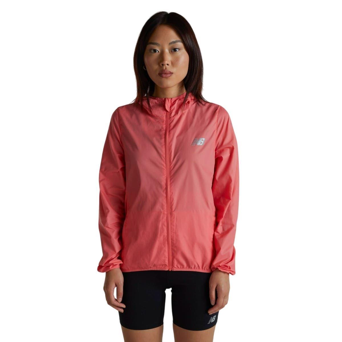Cortavientos Running Mujer New Balance Packable Rosado-0