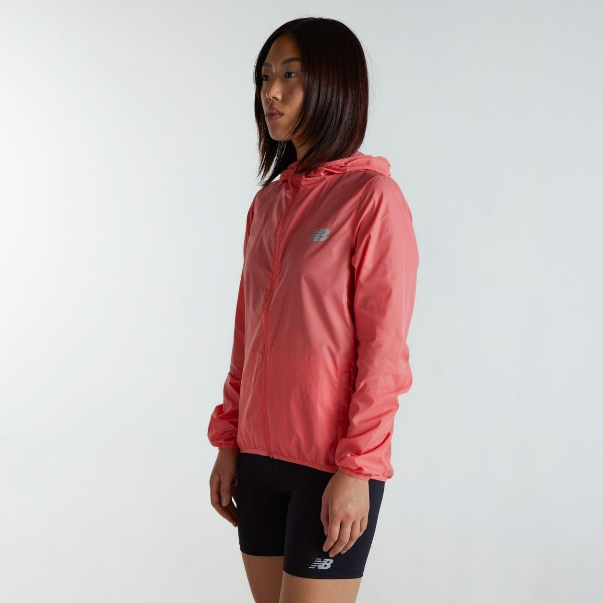 Cortavientos Running Mujer New Balance Packable Rosado-1