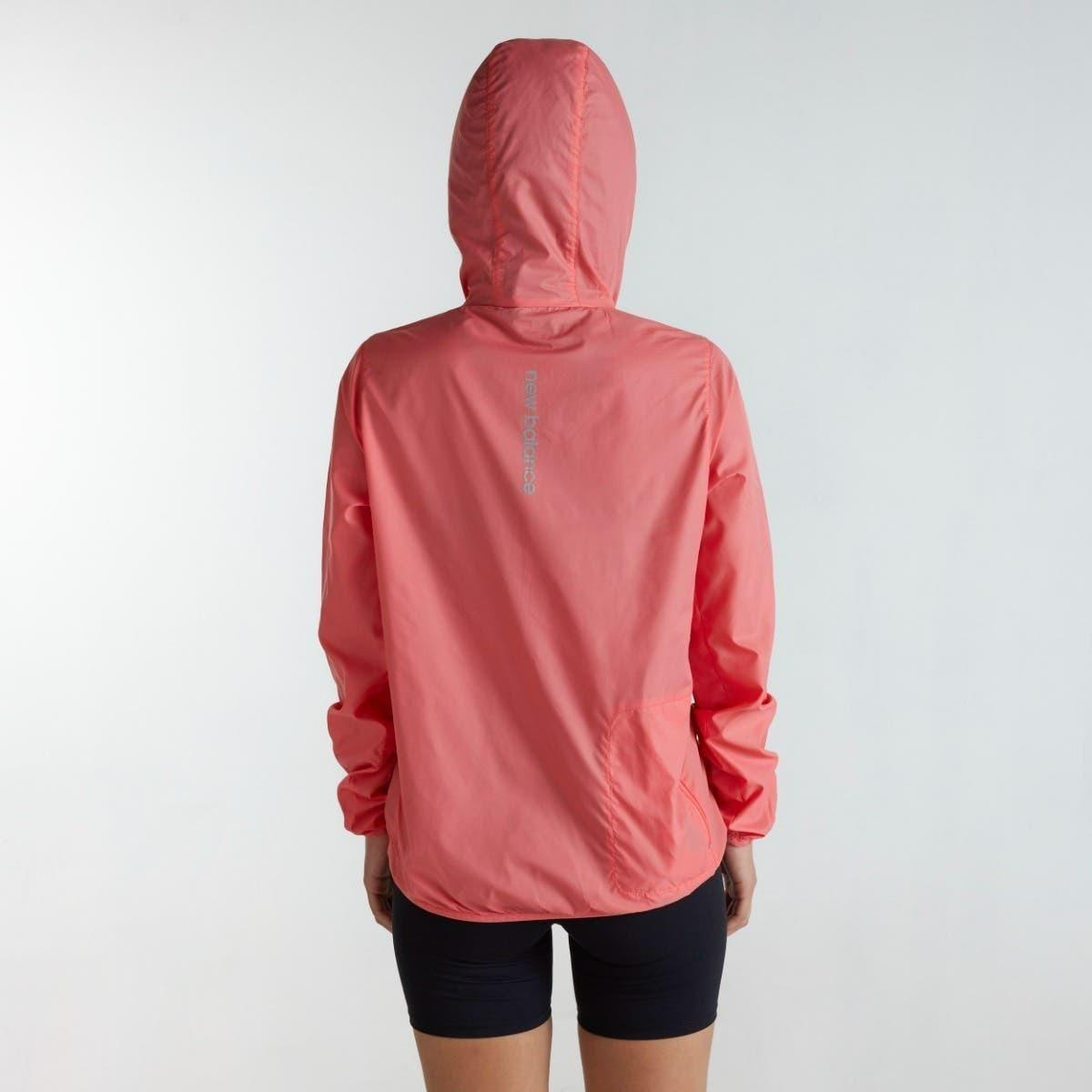 Cortavientos Running Mujer New Balance Packable Rosado-3