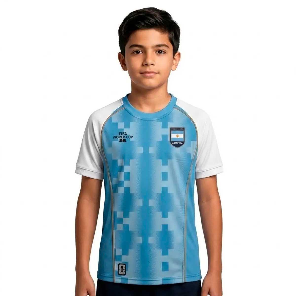Camiseta Futbol Niños Fexpro fifa fanwear ROTW Argentina-0