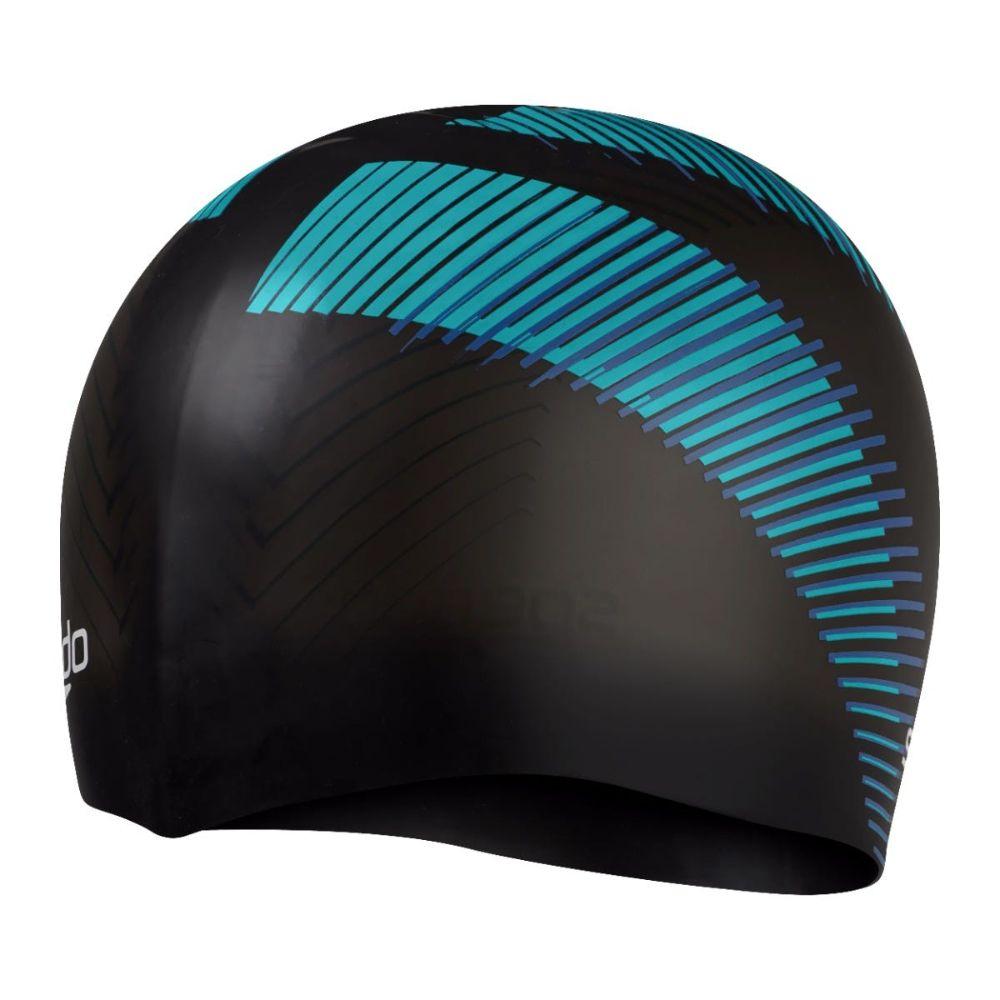 Gorro Reversible Natación Unisex Moulded Silicone Cap Negro-9