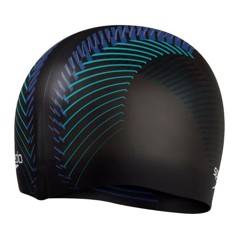 Gorro Reversible Natación Unisex Moulded Silicone Cap Negro-2