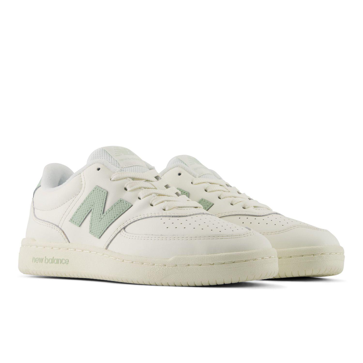 Zapatillas Urbanas Mujer New Balance 80 Blanca/Verde-3