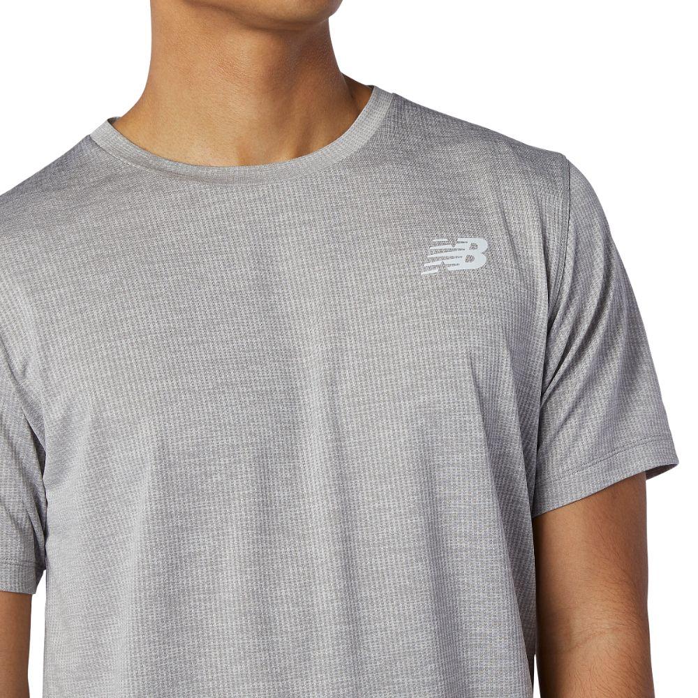 Polera Running Hombre New Balance Tenacity Corsa Gris-3