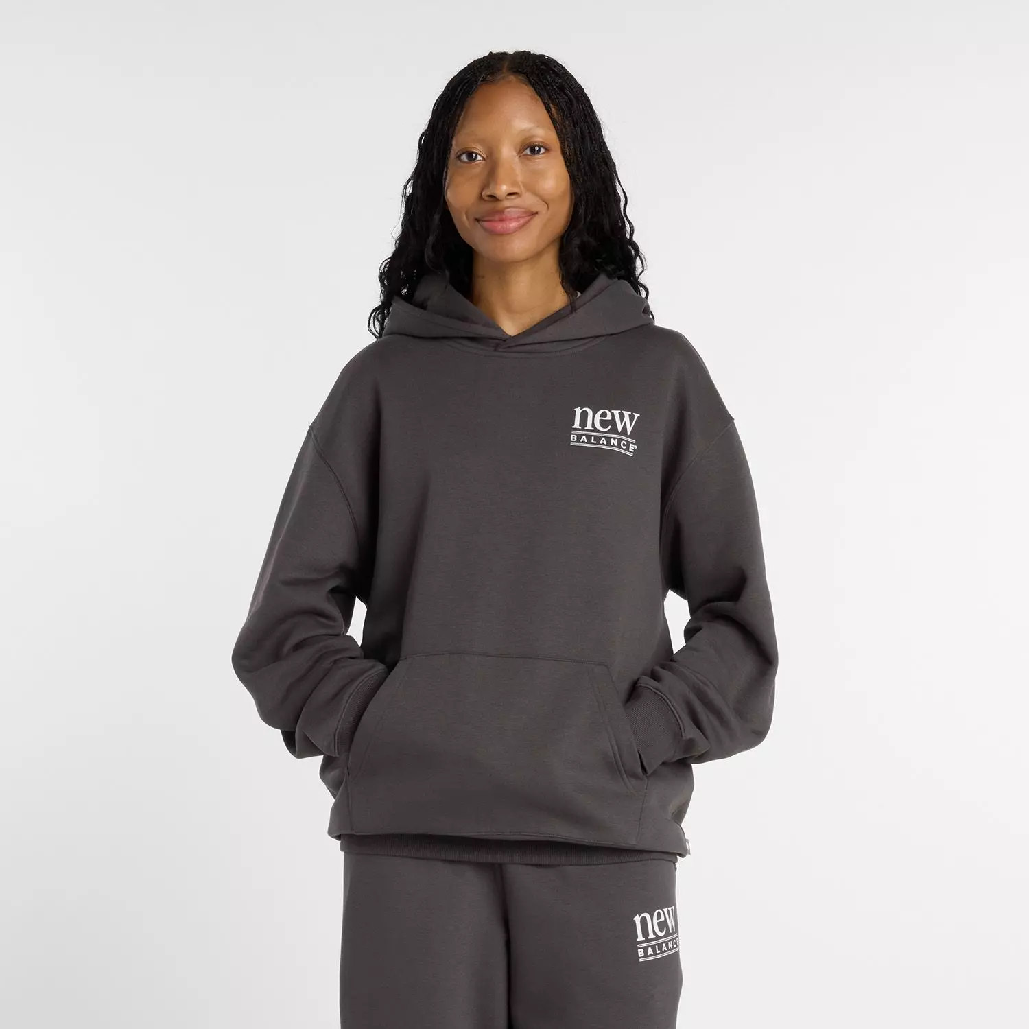 Polerón Lifestyle Mujer New Balance Reimagined Fleece Negro-0