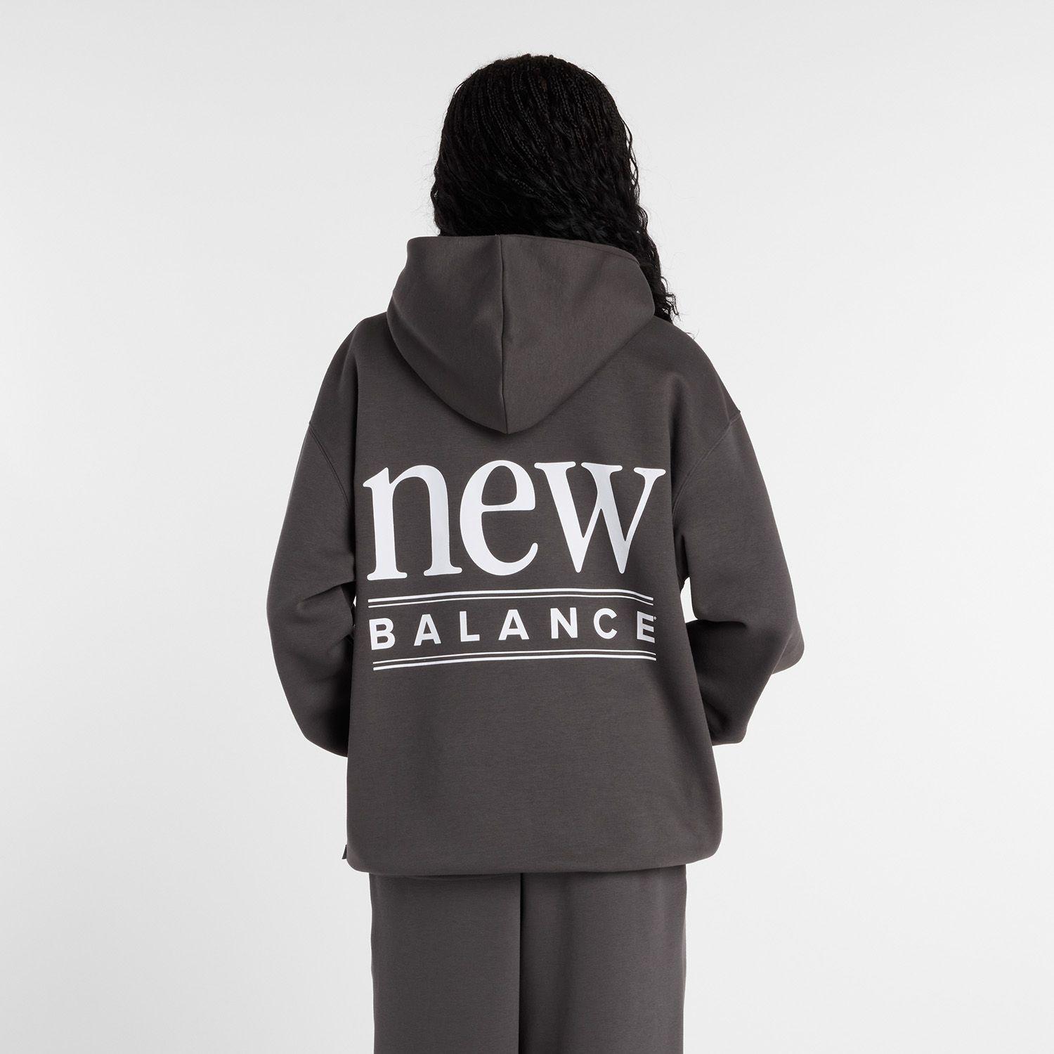 Polerón Lifestyle Mujer New Balance Reimagined Fleece Negro-1