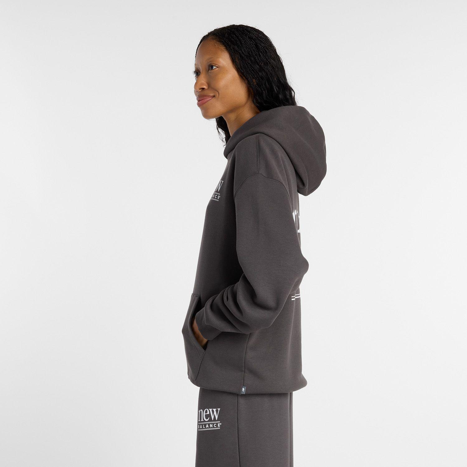 Polerón Lifestyle Mujer New Balance Reimagined Fleece Negro-5