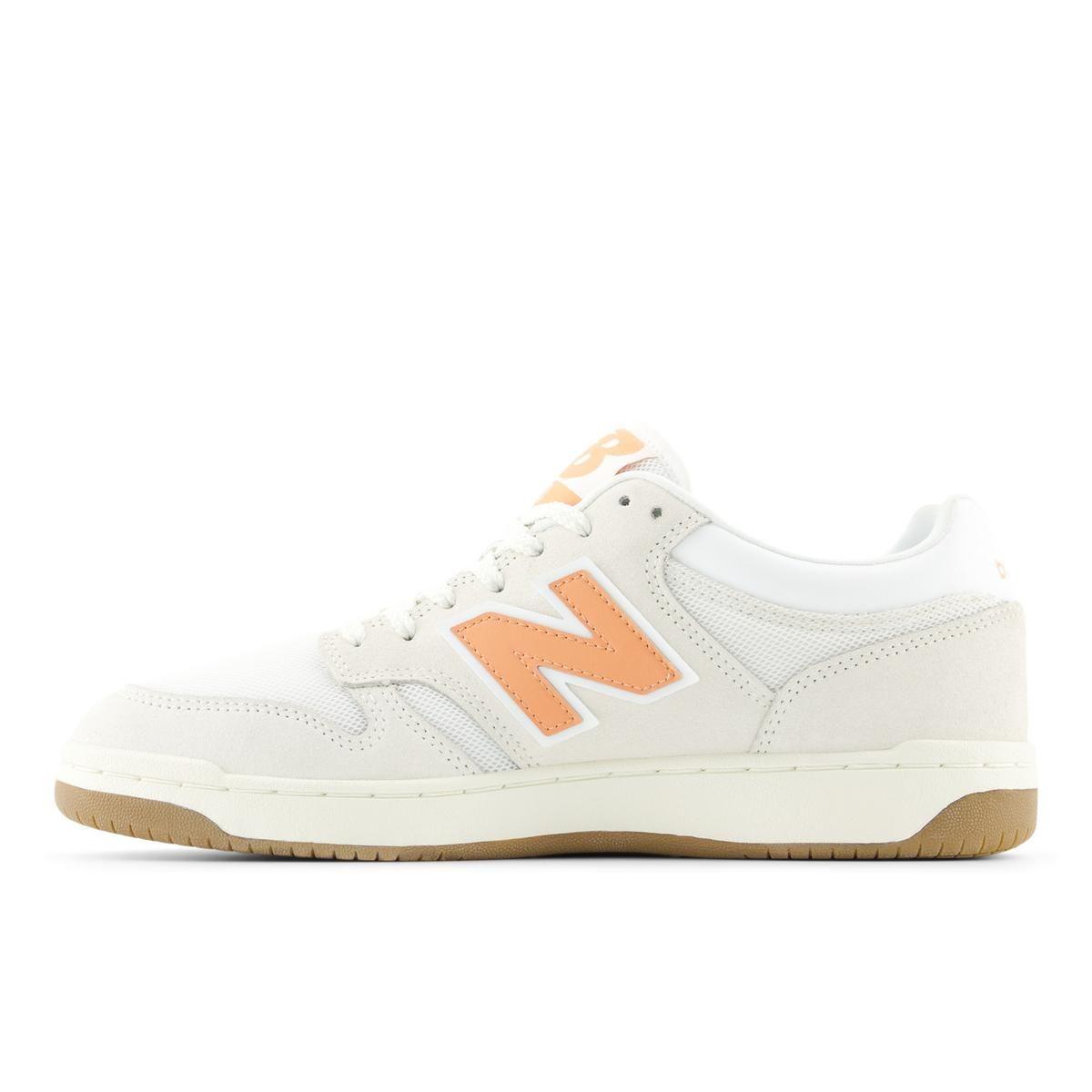 Zapatillas Urbanas Unisex New Balance 480 Blanca/Naranjo-1