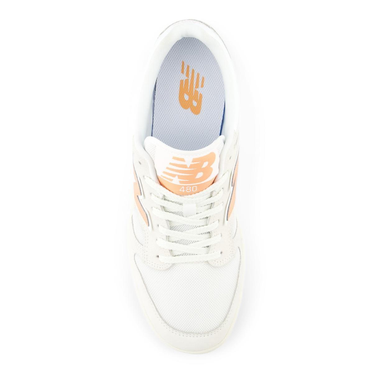 Zapatillas Urbanas Unisex New Balance 480 Blanca/Naranjo-2