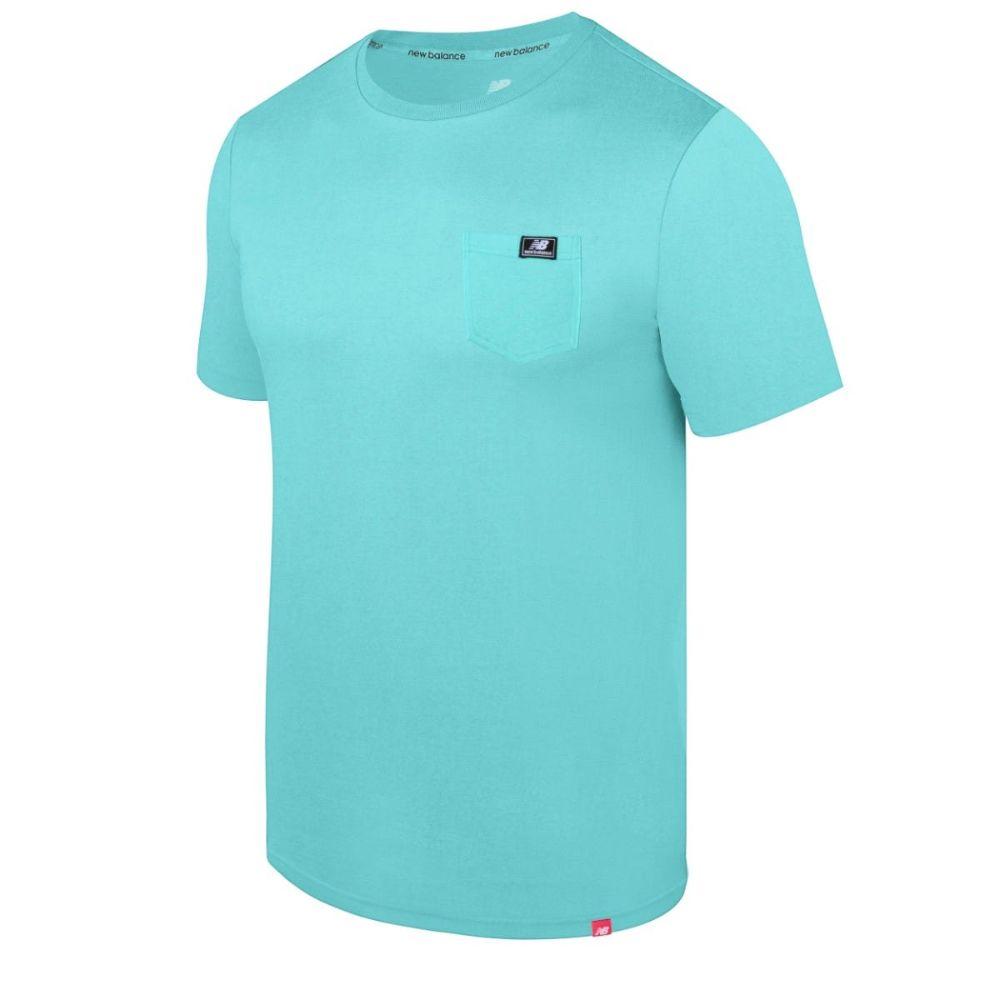 Polera Lifestyle Hombre New Balance Turquesa-0