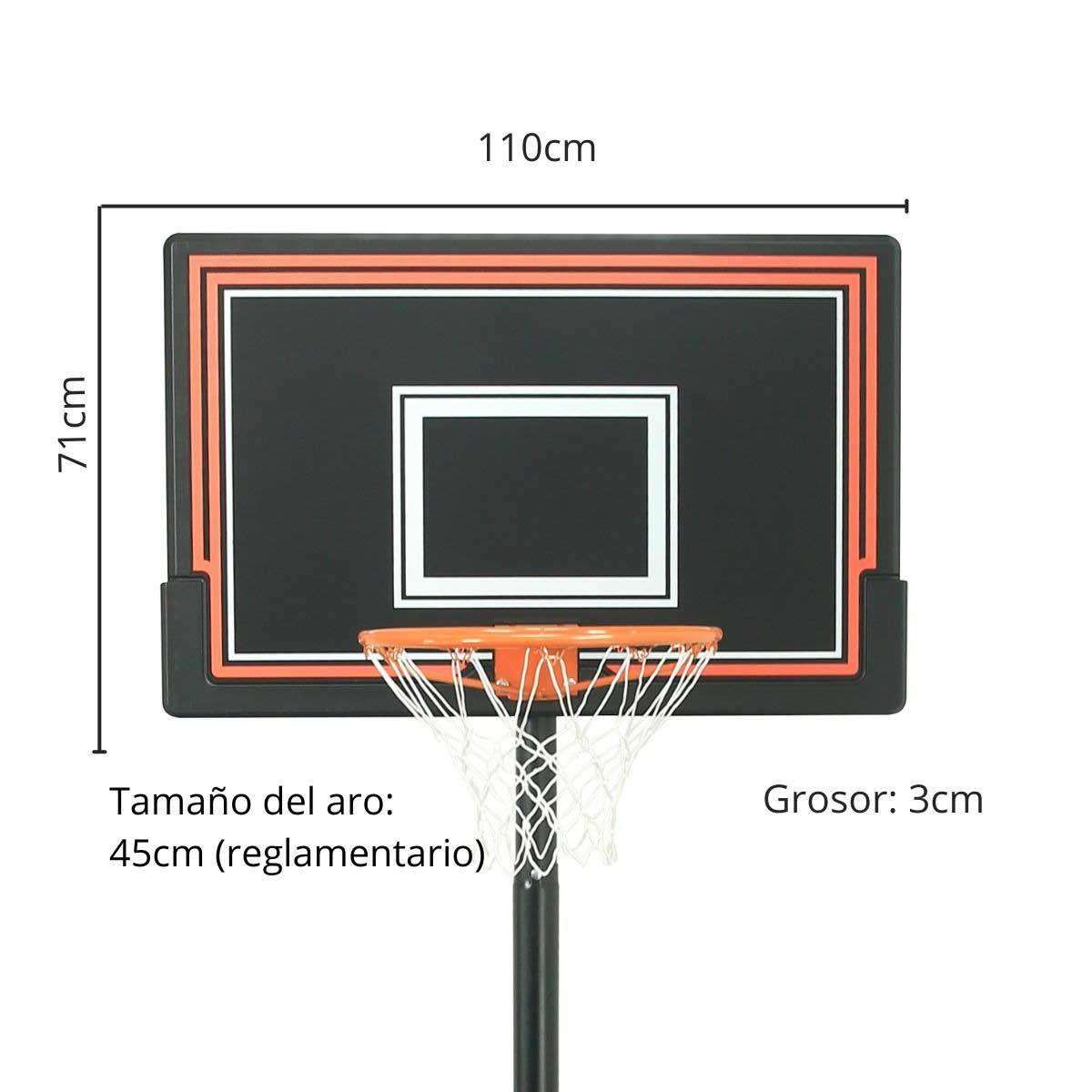 Aro Básquetbol Ajustable Spoga Wall Mount Backboard Aro 45cm-2