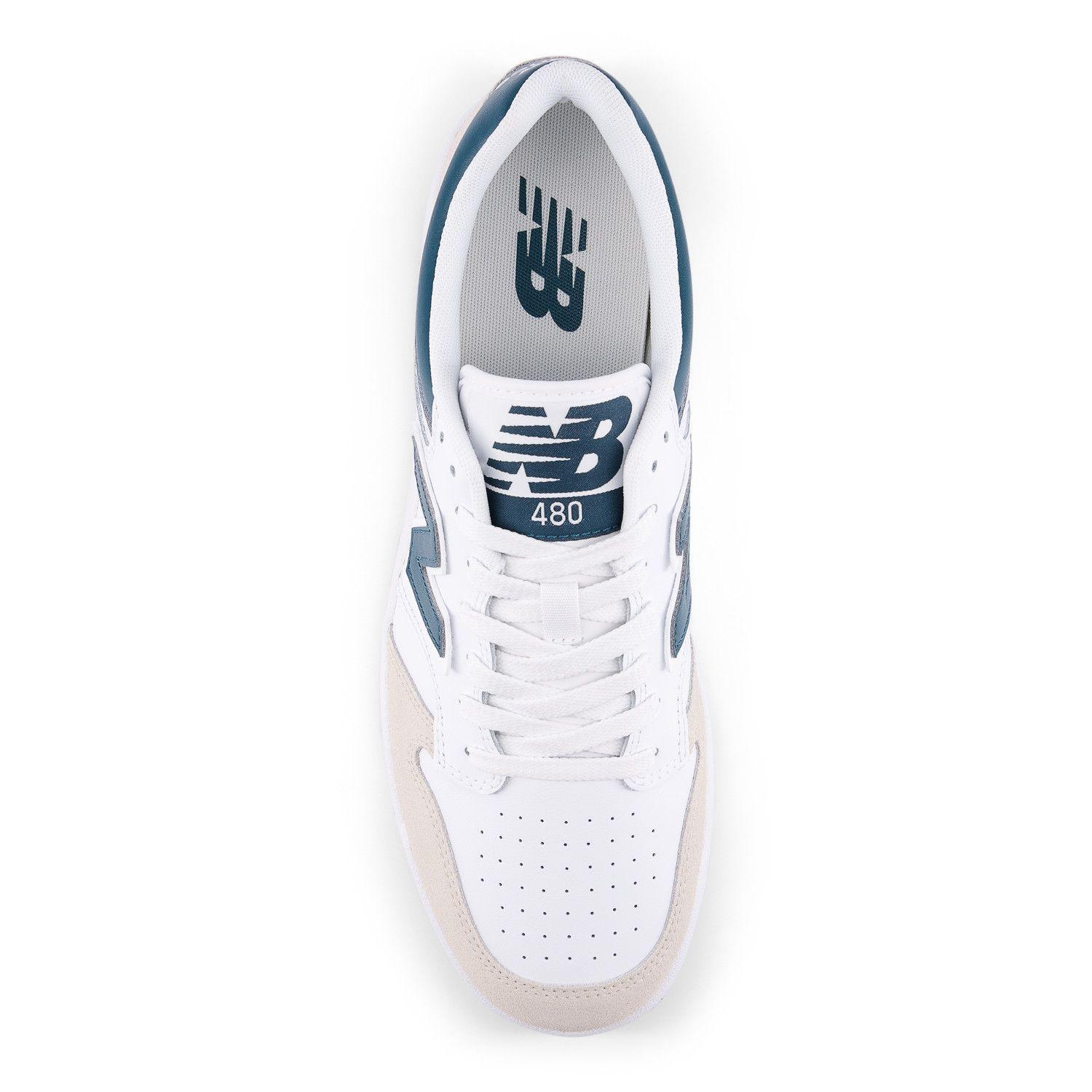 Zapatillas Urbanas Unisex New Balance 480 Blanca/Azul-2