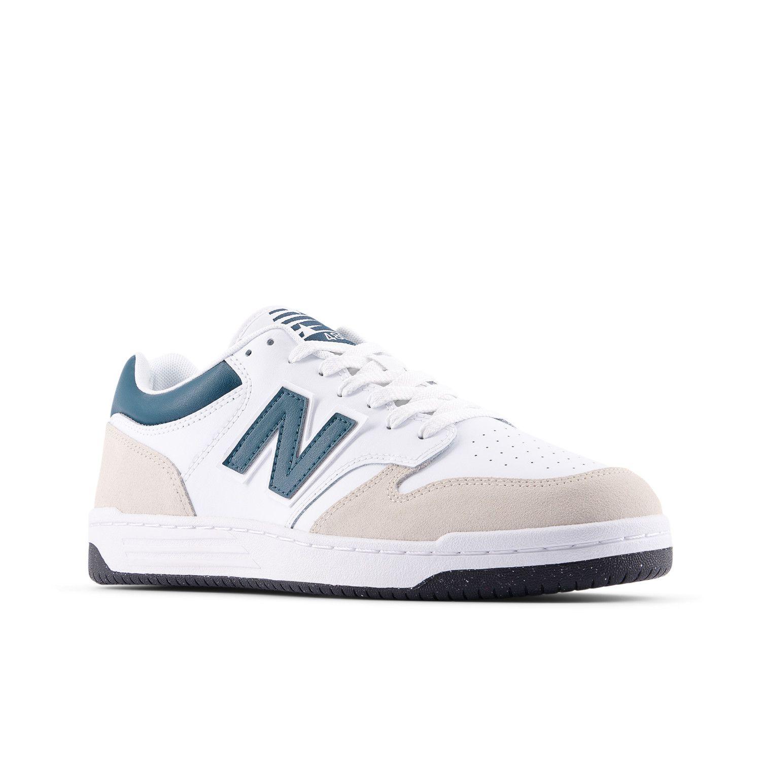 Zapatillas Urbanas Unisex New Balance 480 Blanca/Azul-3