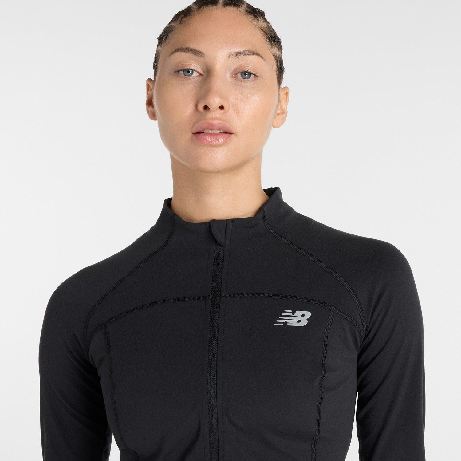 Polerón Running Mujer New Balance Harmony Fitted Full Negro-2