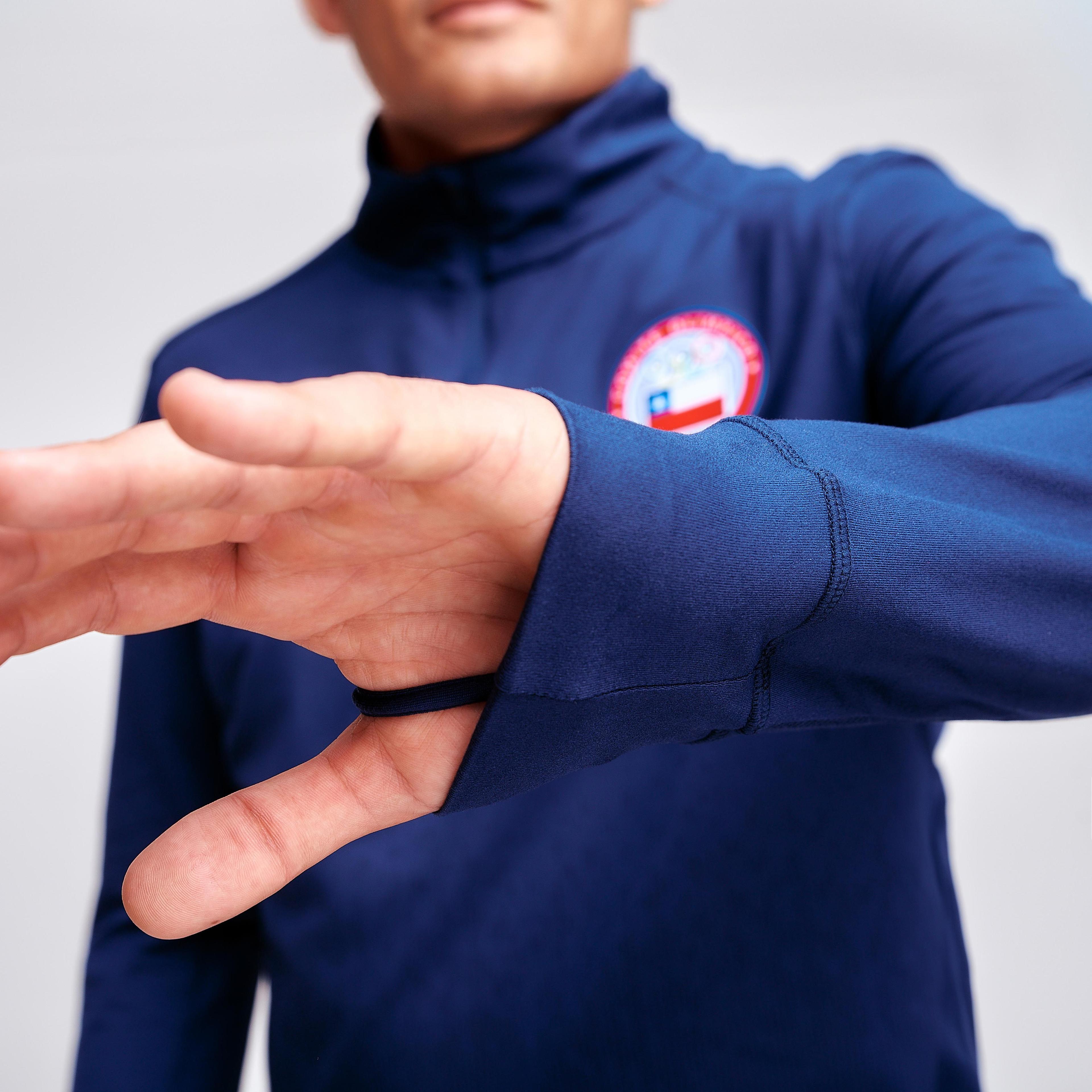 Polerón Entrenamiento Hombre Sparta Team Chile Quarter Zip-5