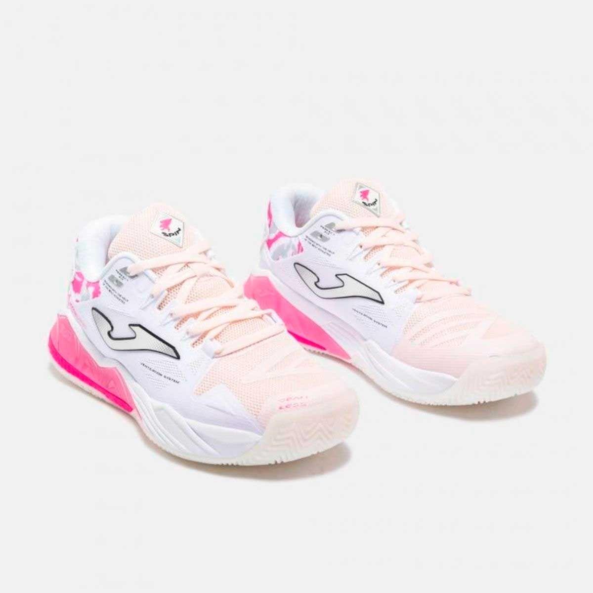 Zapatillas Pádel Mujer Joma Spin Clay 2632 Blanco-1