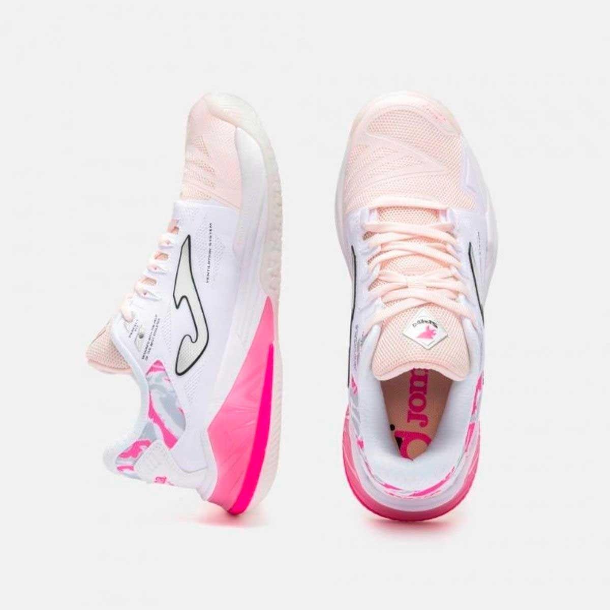 Zapatillas Pádel Mujer Joma Spin Clay 2632 Blanco-3