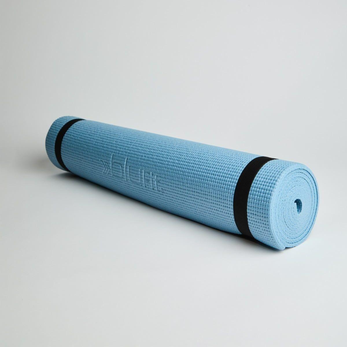 Mat Fitness Blu Fit PVC 0.5cm Celeste-2
