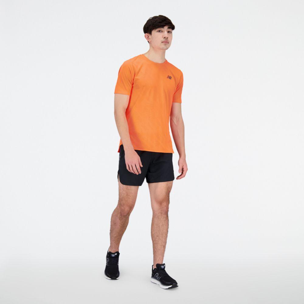 Polera Running Hombre New Balance Q Speed Jacquard Naranja-5