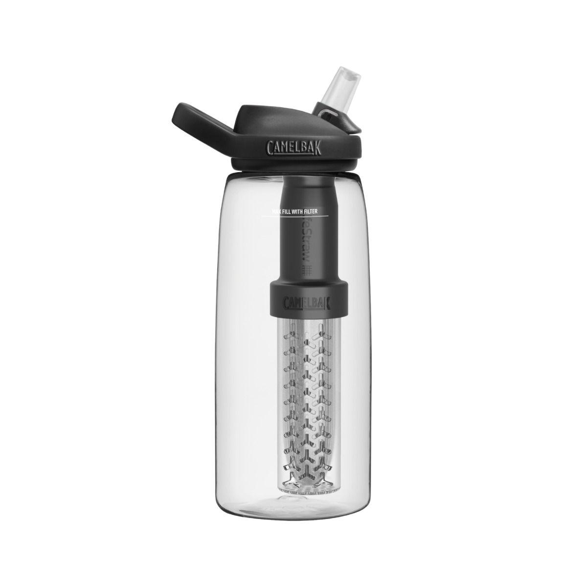 Botella Camelbak Eddy+ 1 L Con Filtro Lifestraw Transparente-0