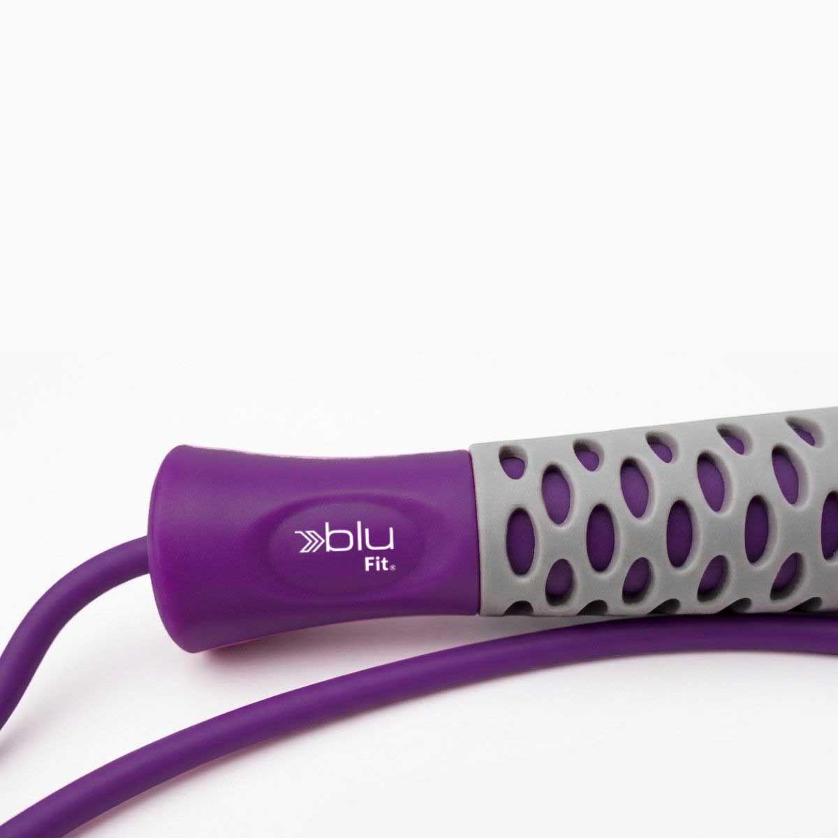 Cuerda Salto Entrenamiento Blu Fit morado-2