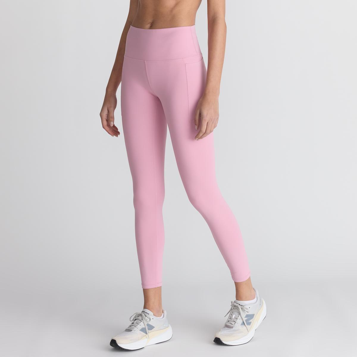 Calzas Mujer New Balance Harmony Pocket High Rise Rosada-3