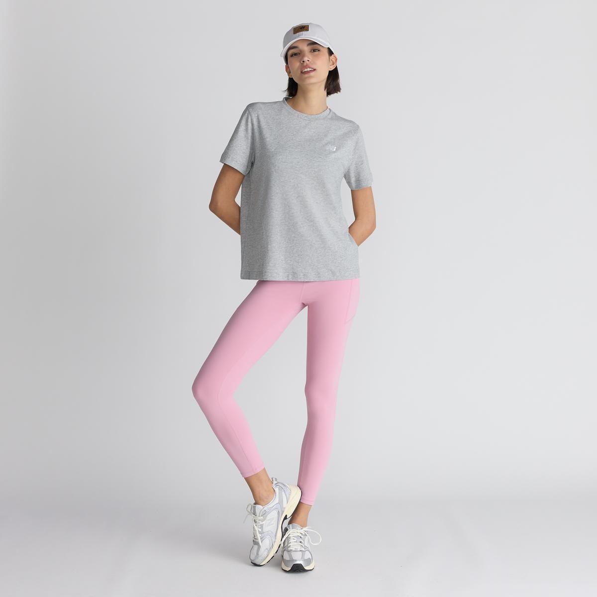 Calzas Mujer New Balance Harmony Pocket High Rise Rosada-4