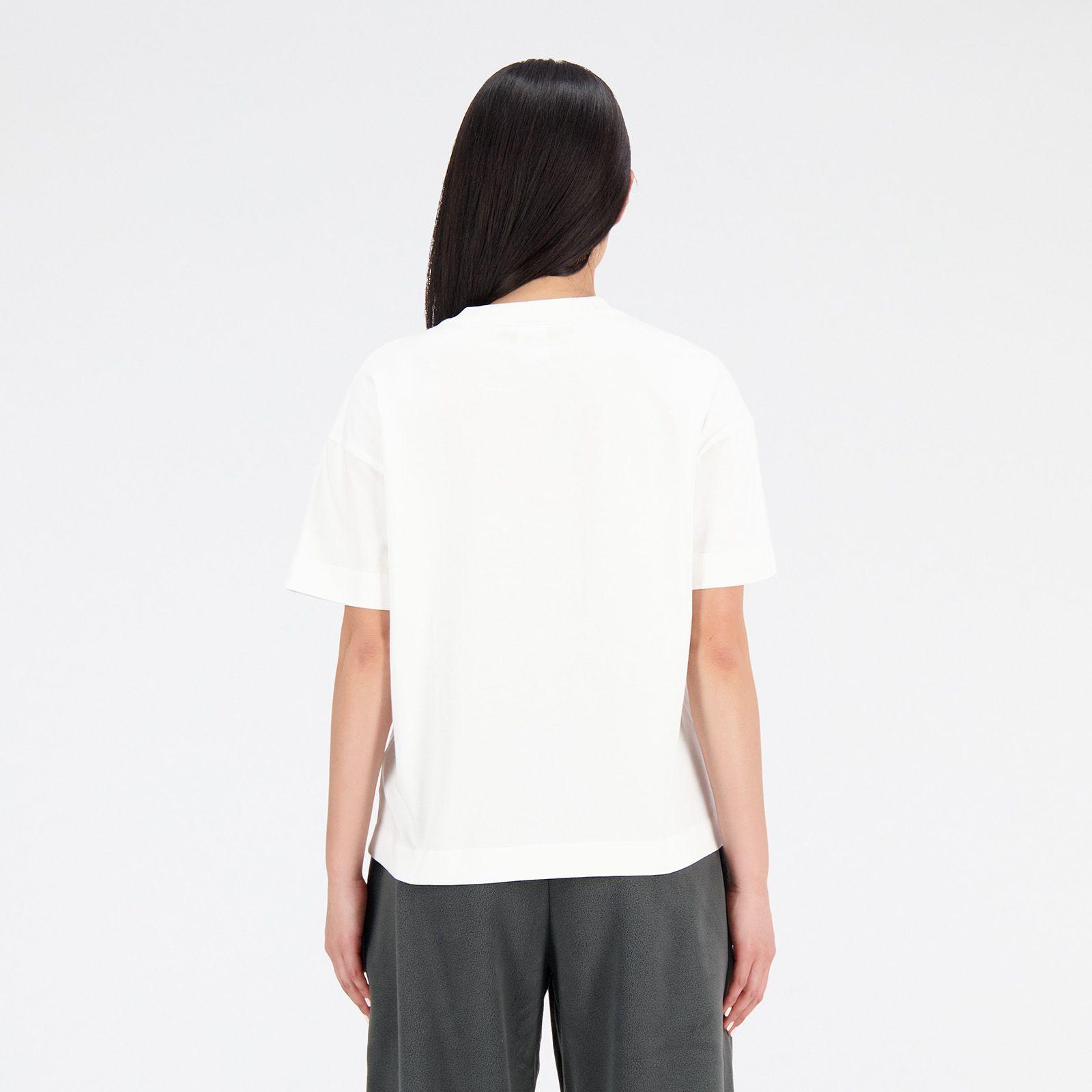 Polera Lifestyle Mujer New Balance Athletics Cotton Jersey Boxy T-Shirt Blanca-2