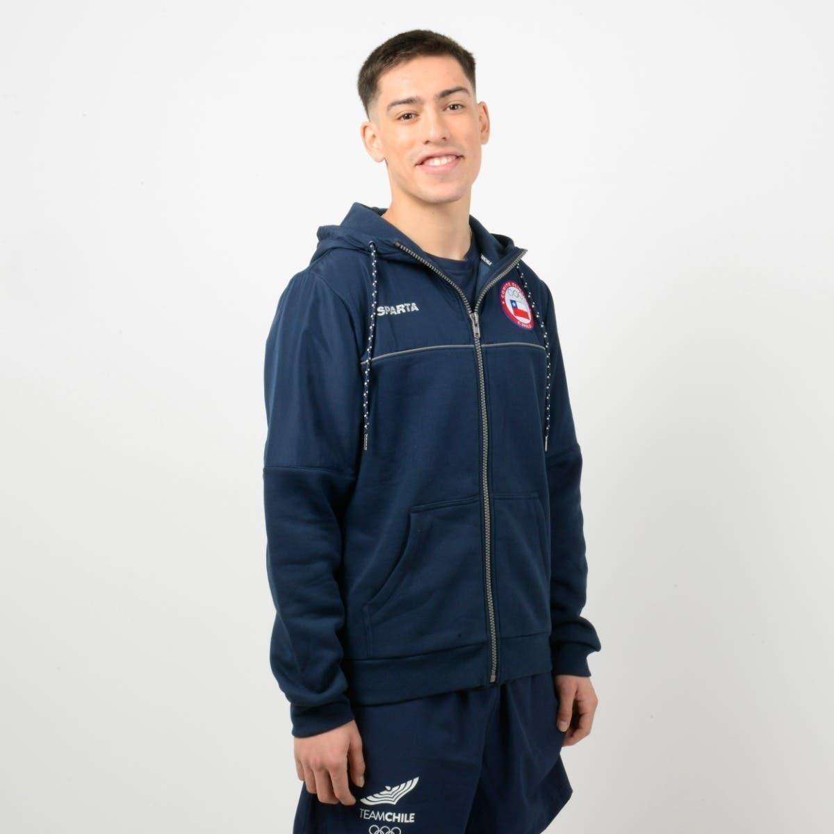 Polerón Hombre Sparta Team Chile Azul-1