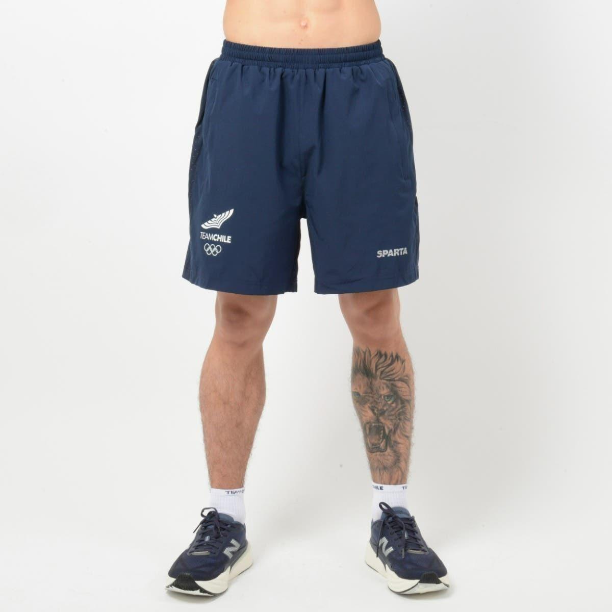 Short Running Hombre Sparta Team Chile Azul-2