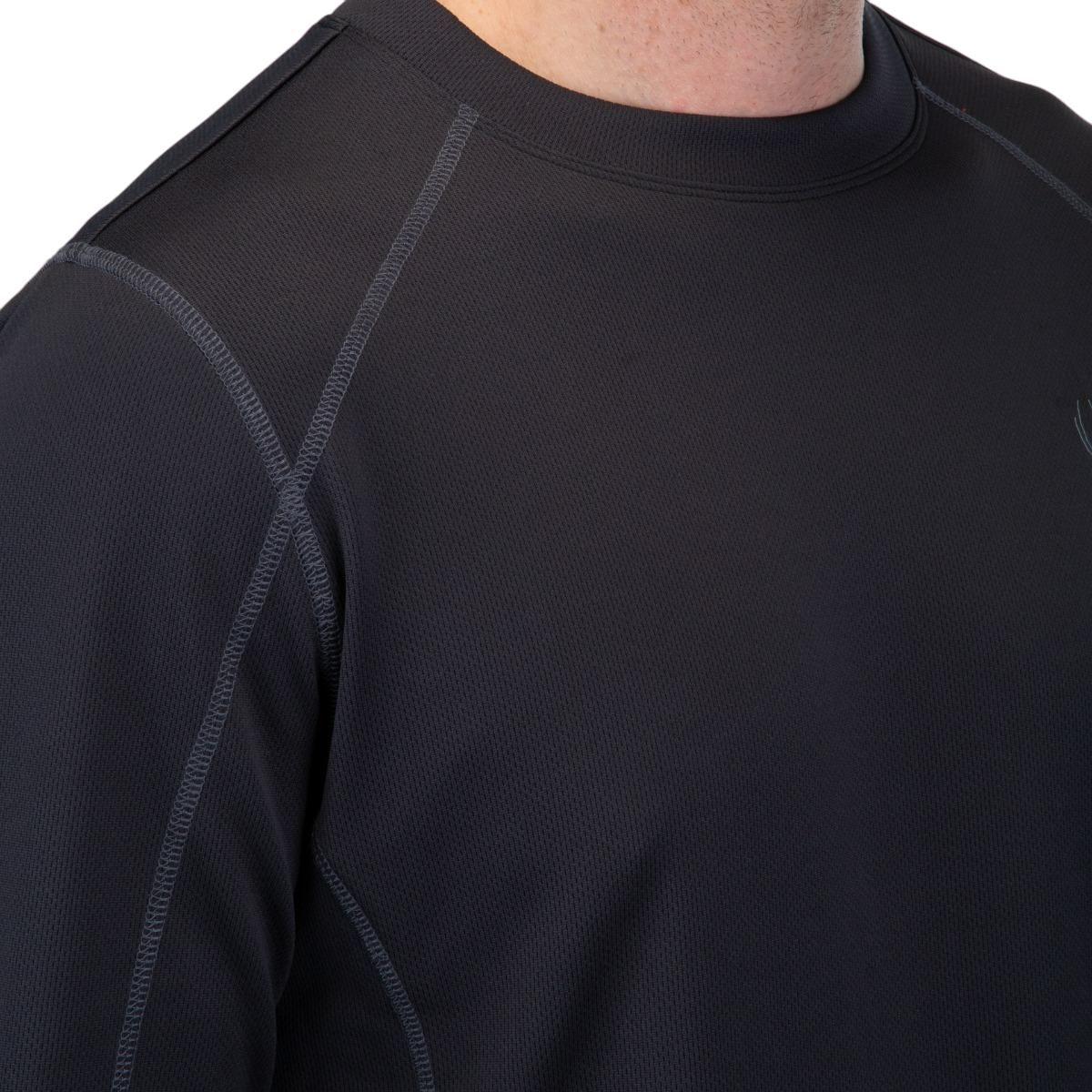 Polera Outdoor Hombre Spyder Baselayer Crew Negra-5