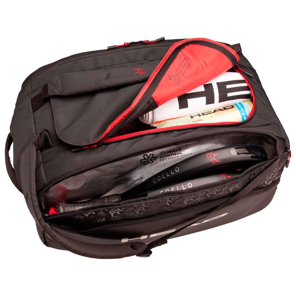 Bolso Pádel Head Coello Pro X Duffle Bag L Negro-2