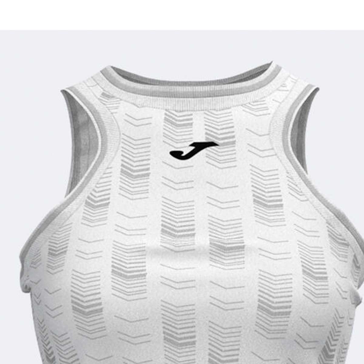 Polera sin mangas Tenis mujer Smash blanco-1