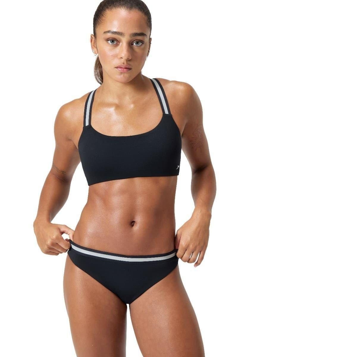 Traje de Baño Natación Mujer Speedo V Class 2 Piezas Negro-0