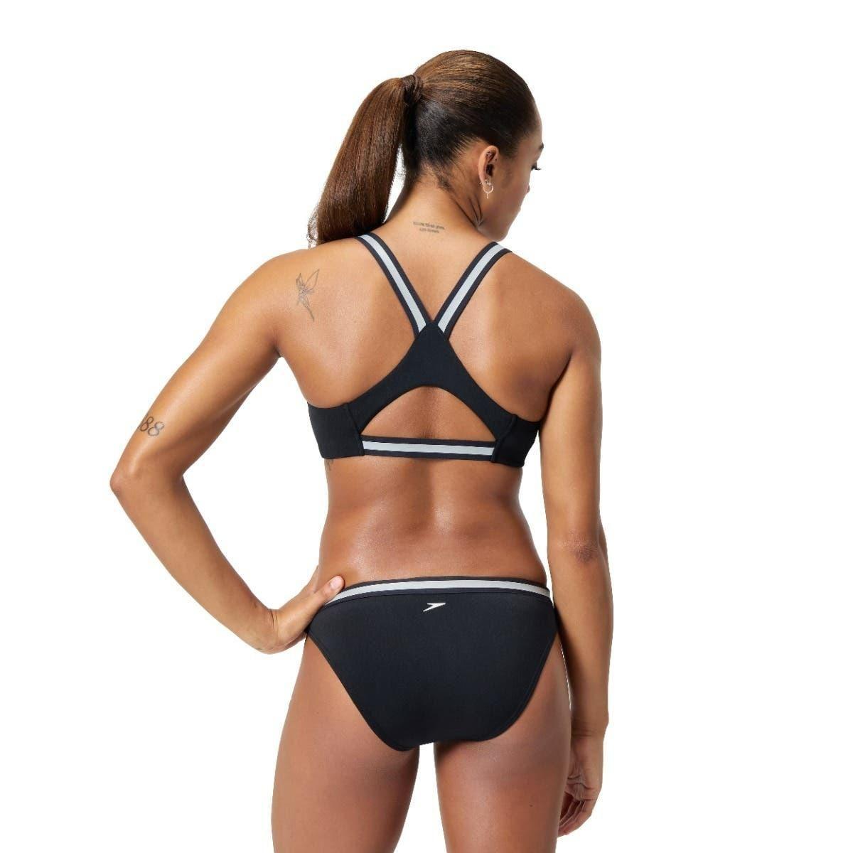 Traje de Baño Natación Mujer Speedo V Class 2 Piezas Negro-1