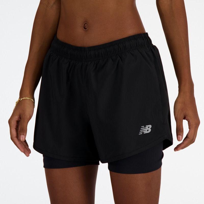 Short Running Mujer New Balance Sport Essentials 2en 1 Negro-4
