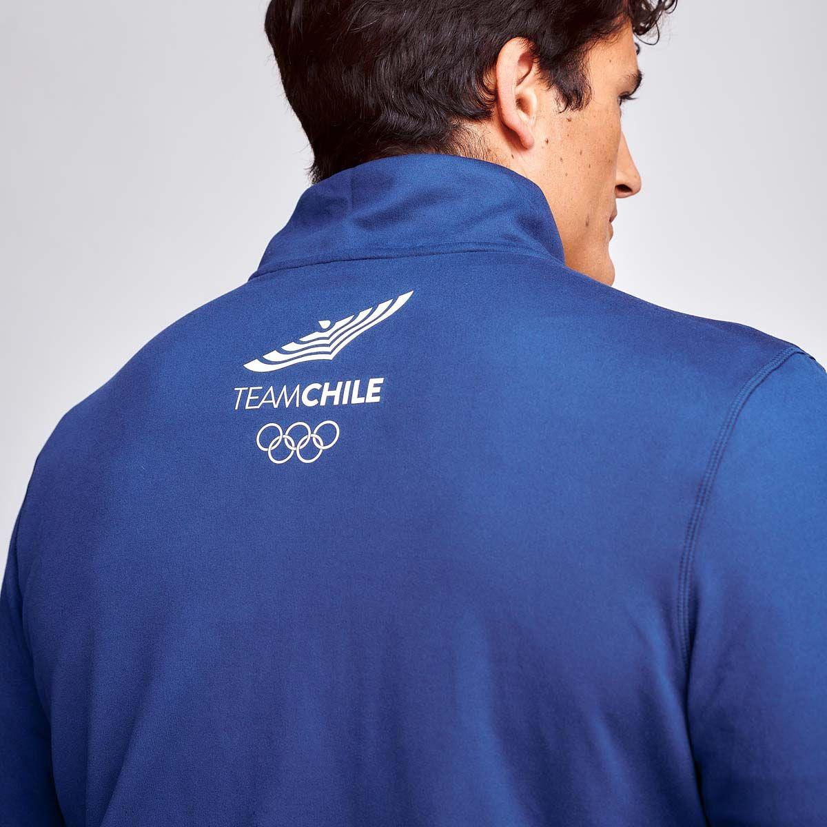 Polerón Entrenamiento Hombre Sparta Team Chile Quarter Zip-5