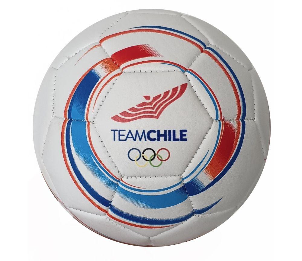 Mini Balón Fútbol Team Chile N°2 2023 Blanco/Multicolor-0