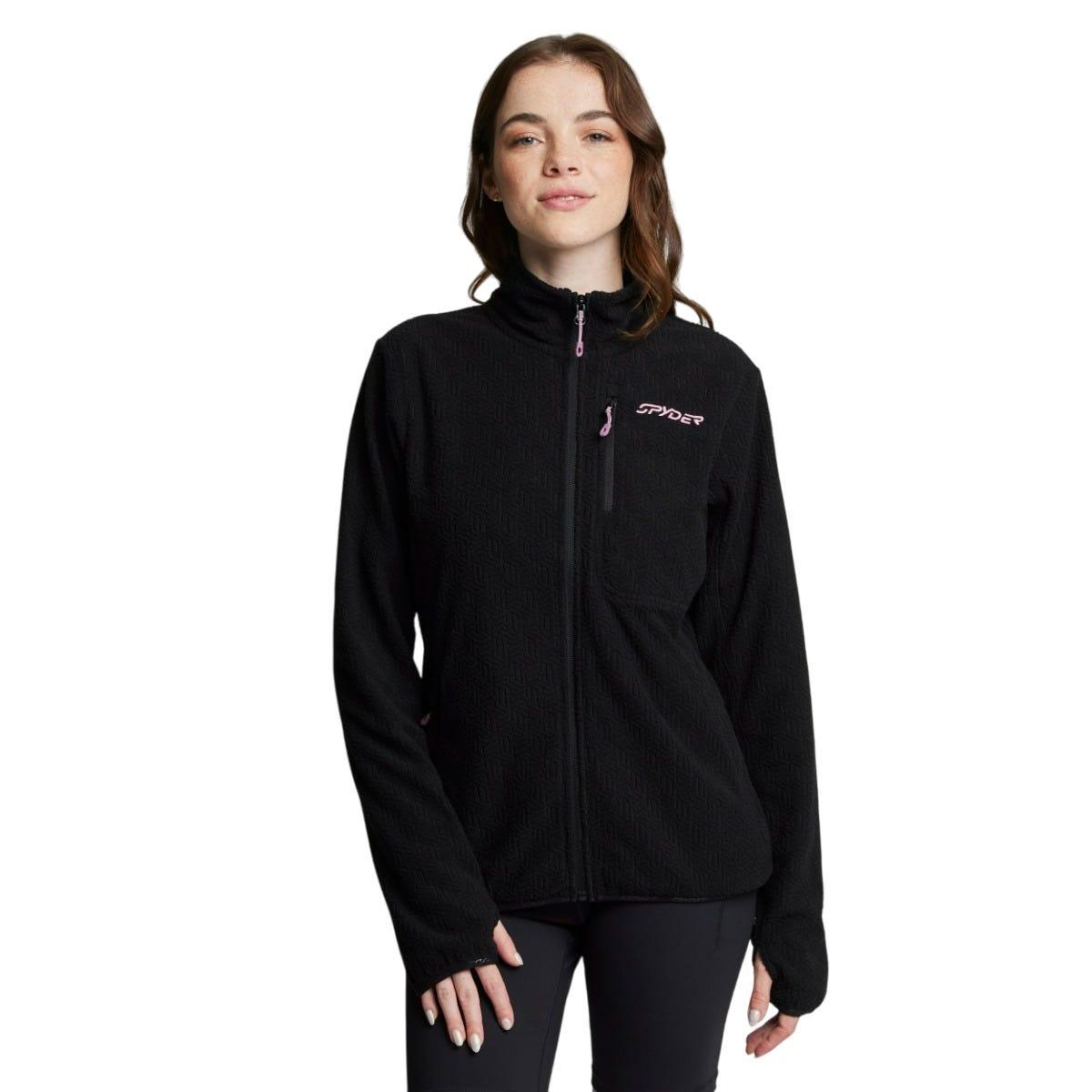 Polerón Polar Outdoor Mujer Spyder Fleece Full Zip Negro-0