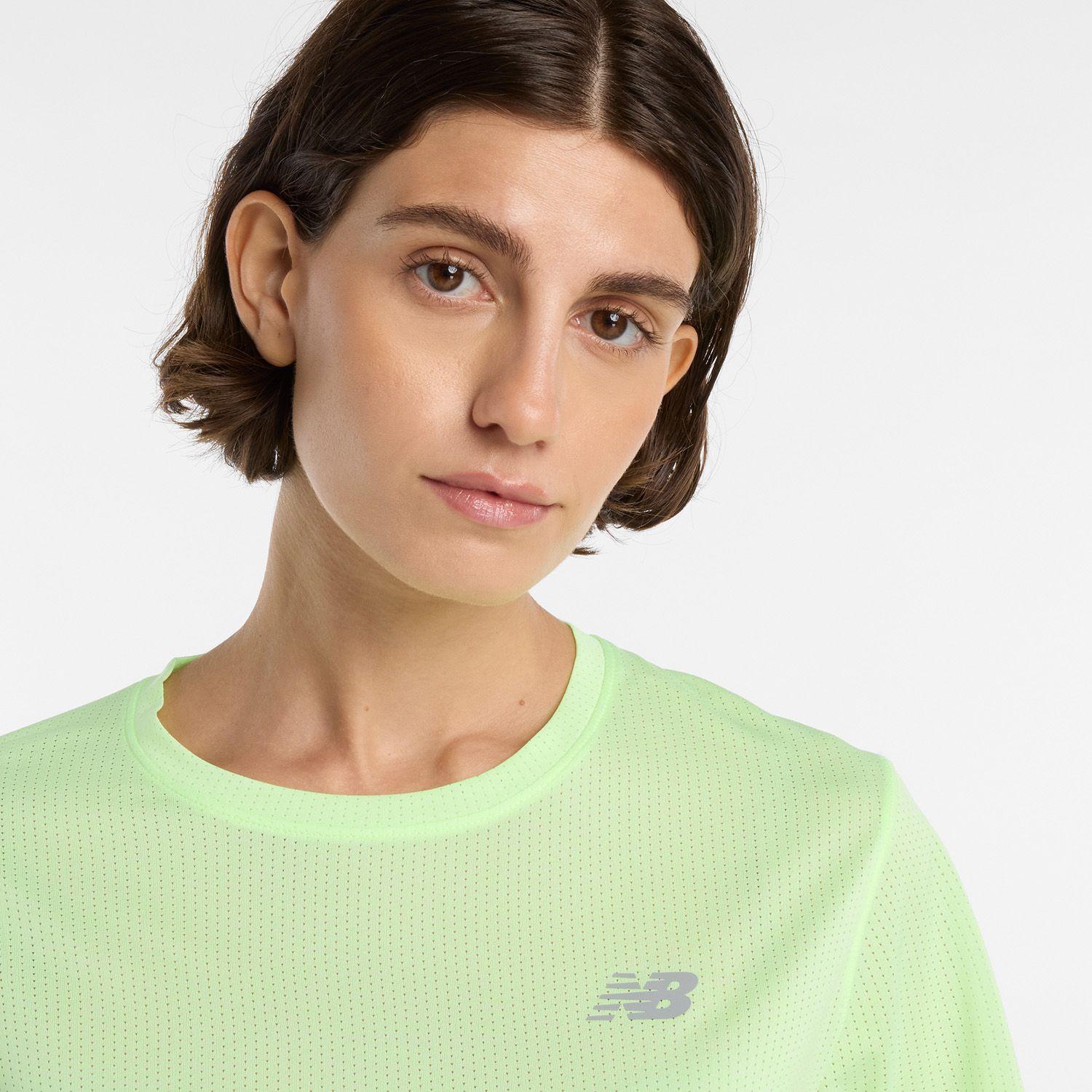 Polera Running Mujer New Balance RC Essential Amarilla-4