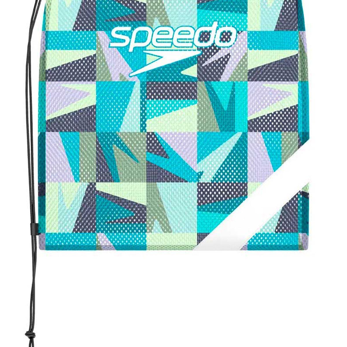 Gymsack Natación Unisex Speedo XL Team Mesh Bag Verde-2