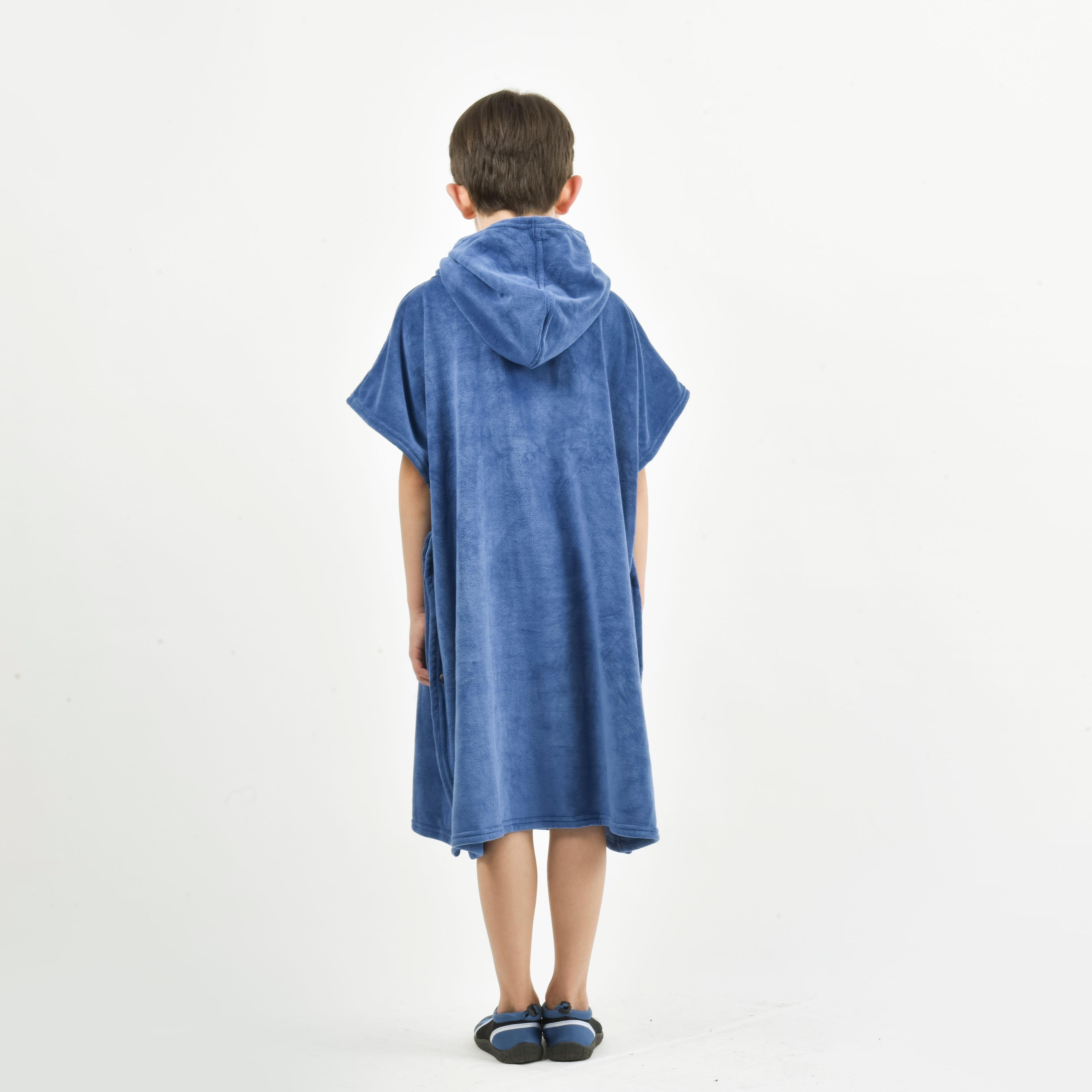 Poncho Toalla Niños Spoga Surf Terry Azul-2