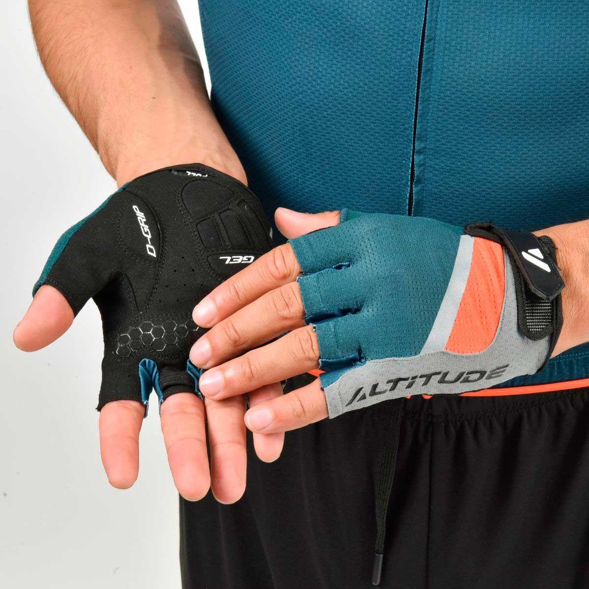 Guante Ciclismo Hombre Altitude Short finger verde-2