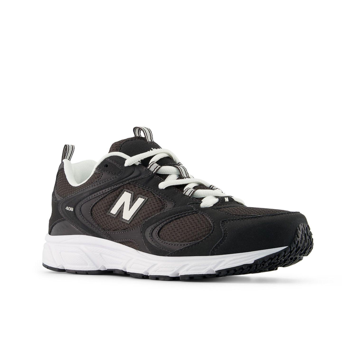 Zapatillas Urbanas Unisex New Balance 408 Negras/Blancas-3