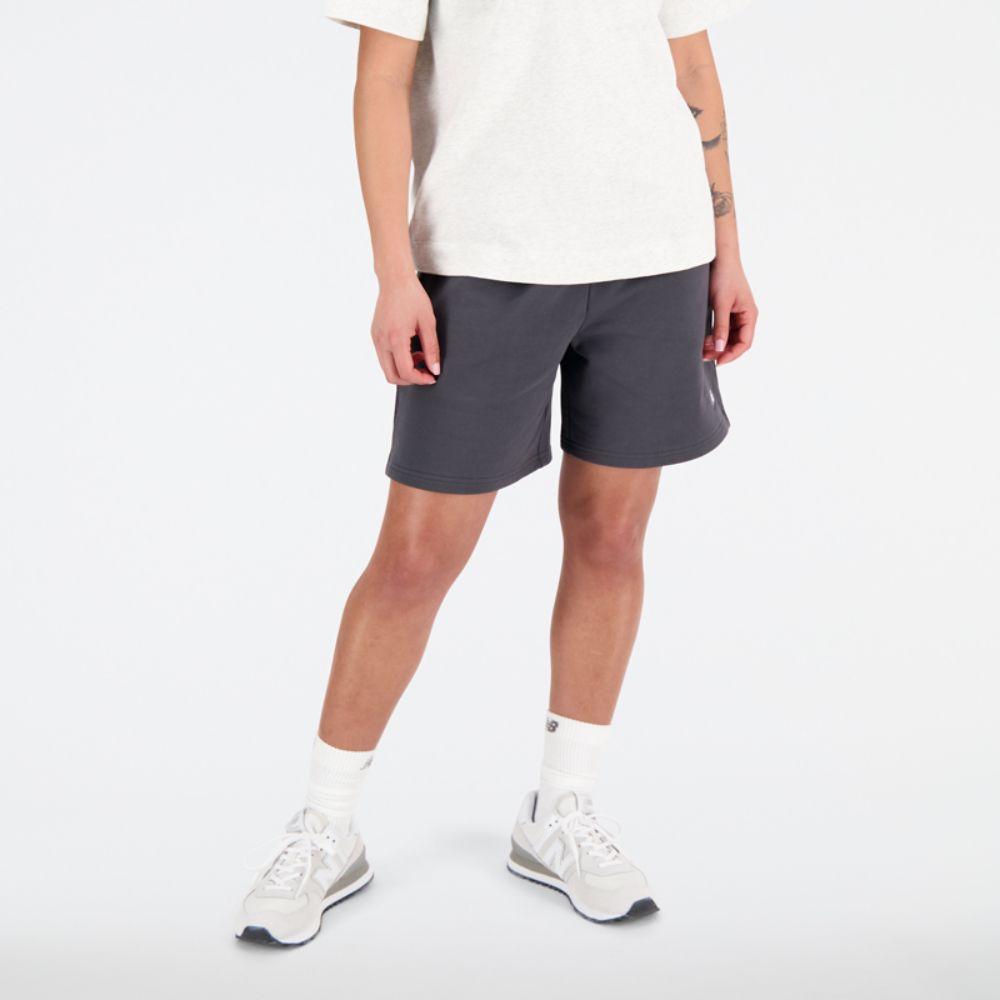 Short Lifestyle Mujer New Balance Athletics French Terry Short Gris-0