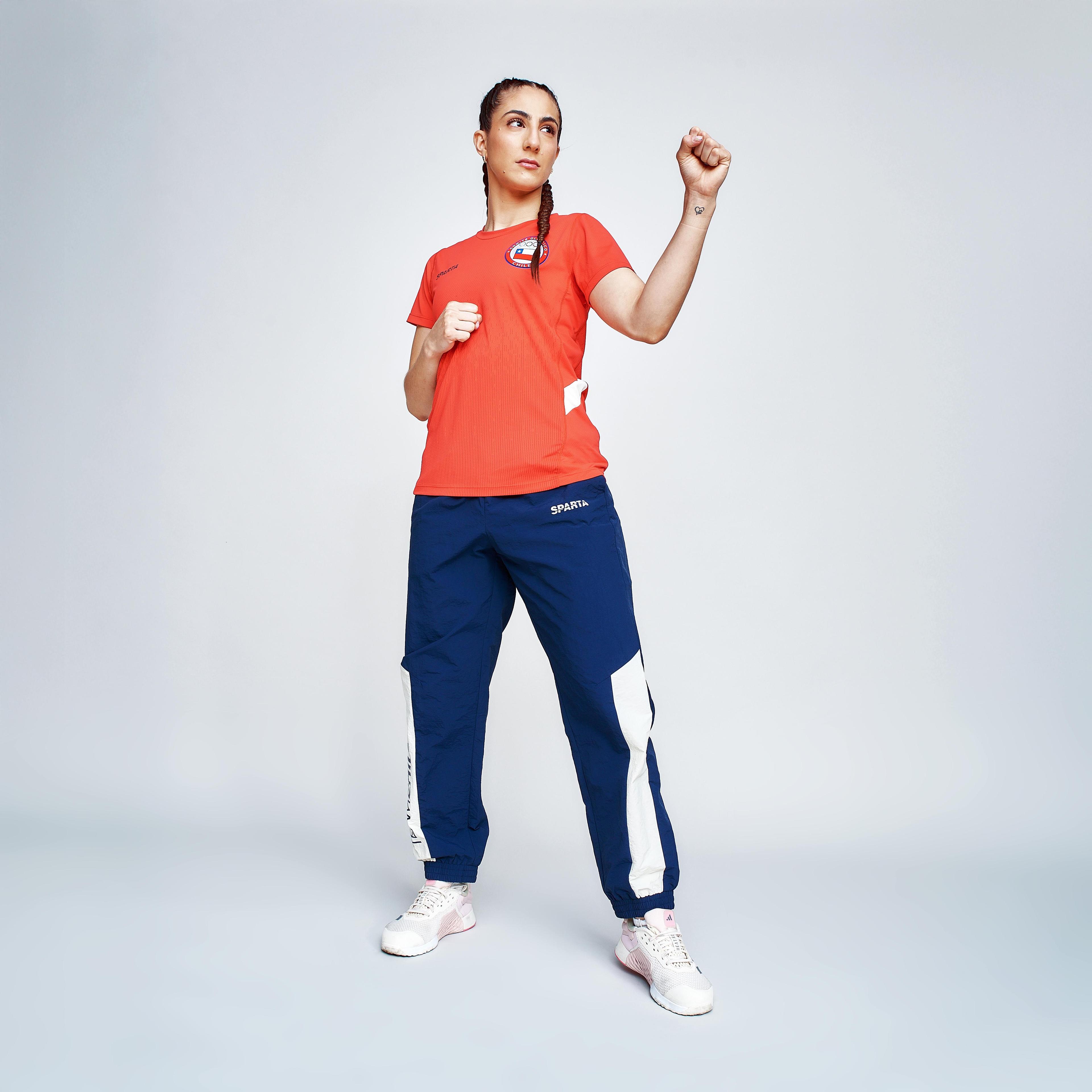 Polera Entrenamiento Mujer Sparta Team Chile Roja-2