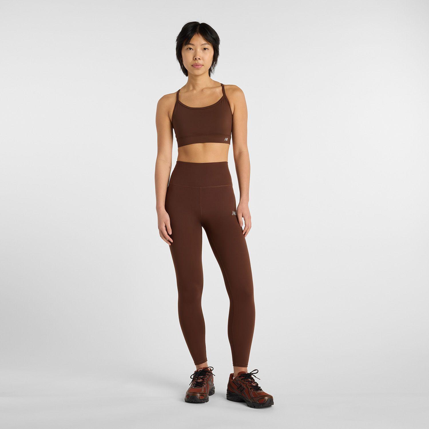 Peto Running Mujer New Balance Essentials Bra Café-2